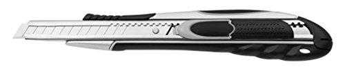 Westcott E-84030 00 Duo Sicherheits-Cutter, Safety, Klinge mit automatischem Klingenrückzug und Rasterautomatik, 9 mm von Westcott
