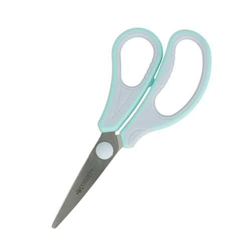 Westcott GRIPEEZE Kinderschere Pastelllia Rechtshänder | Schere mit ergonomischem Griff für Schulkinder | Schulschere & Bastelschere 14 cm ideal für Kinderhände | E-21575 00 von Westcott