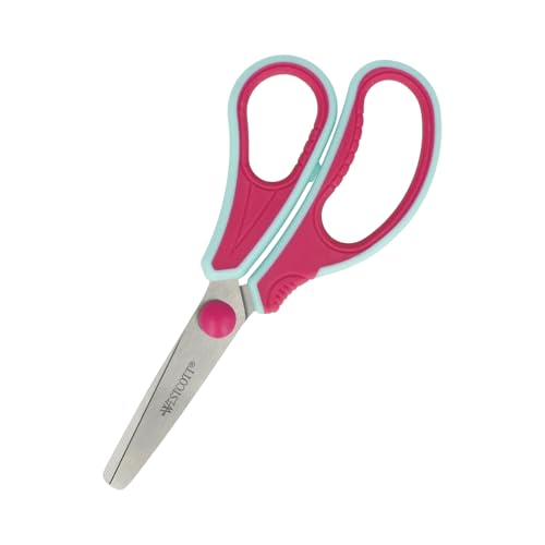 Westcott GRIPEEZE Kinderschere Pink Rechtshänder | Schere mit ergonomischem Griff für Vorschulkinder | Bastelschere 14 cm ideal für Kinderhände | Sicherheit durch abgerundete Spitze | E-21571 00 Westcott GRIPEEZE Kinderschere Pink Rechtshänder | Schere mit ergonomischem Griff für Vorschulkinder | Bastelschere 14 cm ideal für Kinderhände | Sicherheit durch abgerundete Spitze | E-21571 00 von Westcott
