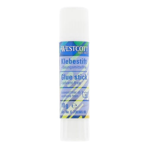 Westcott Klebestift 10g | Bastelkleber mit 1,5cm transparentem Klebestreifen | Klebt stark und dauerhaft | 100% lösungsmittelfrei | Bei 30° abwaschbar | E-730365 00 Westcott Klebestift 10g | Bastelkleber mit 1,5cm transparentem Klebestreifen | Klebt stark und dauerhaft | 100% lösungsmittelfrei | Bei 30° abwaschbar | E-730365 00 von Westcott