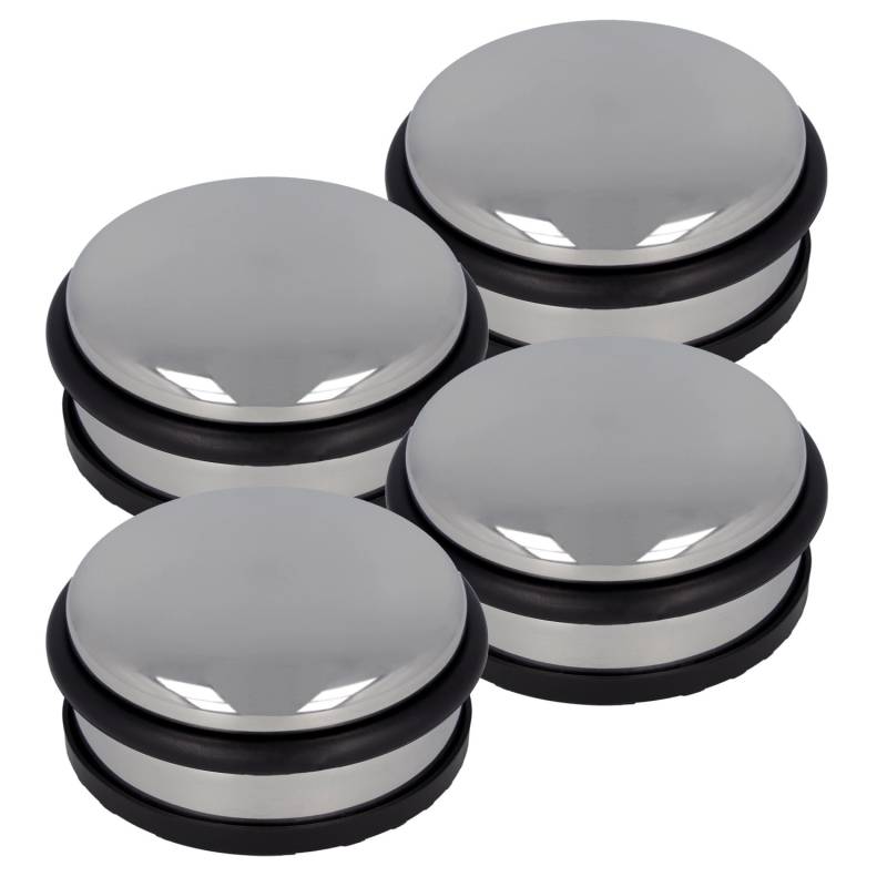 Westcott Türstopper aus Edelstahl Rund Silber 4 Stück von Westcott