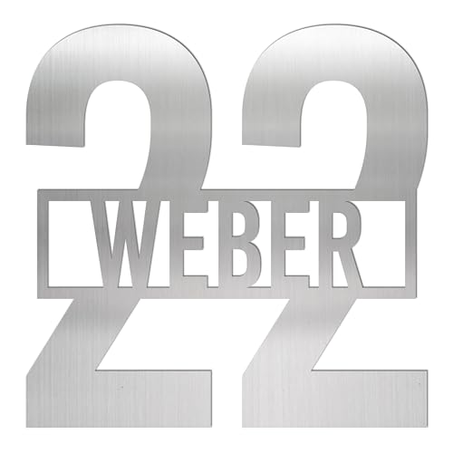 WesterWerk Modernes Hausnummernschild mit Familienname – Wohnung must have Türschild für Einfahrt oder Tor, Edelstahl, Geschenk Umzug, Schild mit Wunschtext WesterWerk Modernes Hausnummernschild mit Familienname – Wohnung must have Türschild für Einfahrt oder Tor, Edelstahl, Geschenk Umzug, Schild mit Wunschtext von WesterWerk