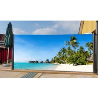 Seitenmarkise mit Fotodruck Südsee 1,6x3m, rechts - Auszug links von Westerholt