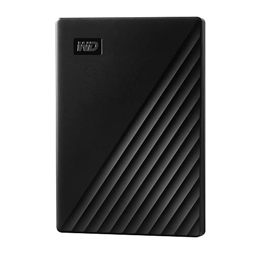 WD My Passport externe Festplatte 1 TB (mobiler Speicher, schlankes Design, herunterladbare Software, automatische Backups, Passwortschutz) Schwarz - auch kompatibel mit PC, Xbox und PS4, 1 Stück von Western Digital