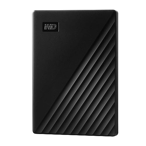 WD My Passport externe Festplatte 2 TB (mobiler Speicher, schlankes Design, herunterladbare Software, automatische Backups, Passwortschutz) Schwarz - auch kompatibel mit PC, Xbox und PS4 von Western Digital