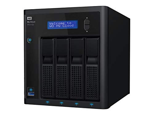 WD My Cloud Pro Series PR4100 56 TB (4-bay NAS, 1,6-GHz-Quad-Core-Prozessor mit 4GB DDR3L Arbeitsspeicher, RAID 0, 1, 5, 10, JBOD und Spanning, Backup-Optionen) von Western Digital