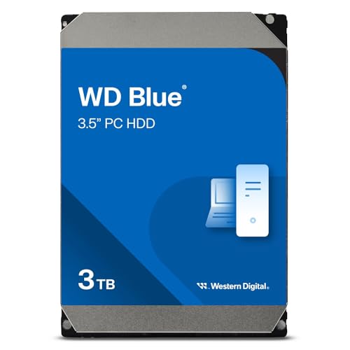 WD Blue 3TB Interne Festplatte (8,9 cm (3,5 Zoll)), SATA 6 Gb/s BULK WD30EZRZ von Western Digital
