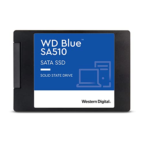 WD Blue SA510 SATA SSD 2 TB 2,5 Zoll (Lesen bis 560 MB/s, Schreiben bis 520 MB/s, Upgrade für PC/Laptop, dreimonatiges Probeabo von Dropbox Professional, Western Digital SSD Dashboard) von Western Digital