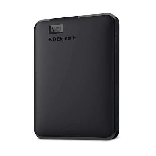 WD Elements Portable externe Festplatte 2 TB (mobiler Speicher, USB 3.0-Schnittstelle, Plug-and-Play, für Windows formatiert) Schwarz von WD