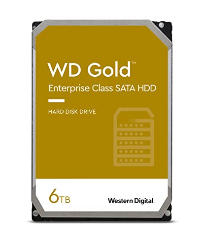 WD Gold™ 6 TB Interne Festplatte 8.9 cm HDD (3.5 Zoll) SATA III, Enterprise HDD, Gold von Western Digital