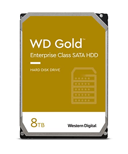 WD Gold™ 8 TB Interne Festplatte 8.9 cm HDD (3.5 Zoll) SATA III, Enterprise HDD, Gold von Western Digital