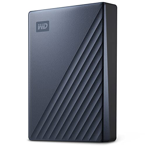 WD My Passport Ultra externe Festplatte 2 TB (mobiler Speicher, Metallgehäuse, herunterladbare Software, automatische Backups, Passwortschutz) Blau - auch kompatibel mit PC, Xbox, PS4 und PS5 von Western Digital