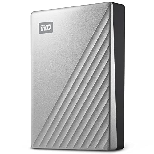 WD 2TB My Passport Ultra for Mac, Portable HDD USB-C ready with software for device management, backup and password protection - Silver von WD