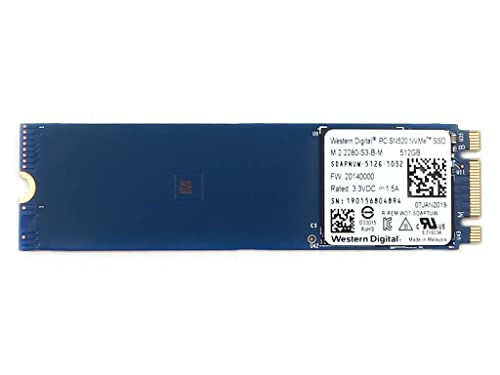 WD PC SN520 NVMe SSD - 512 GB - intern - M.2 2280 - PCI Express 3.0 x2 (NVMe) von Western Digital