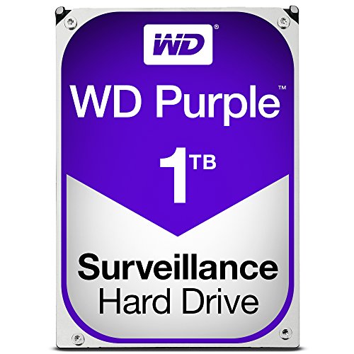WD Purple 1 TB Festplatte für Videoüberwachung - Intellipower SATA 6 Gb/s 64MB Cache 3.5 Inch - WD10PURX von Western Digital