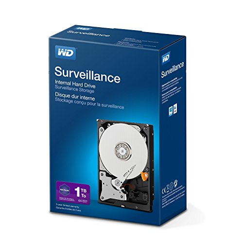 WD Purple 1TB Surveillance Überwachung Desktop interne Festplatte - Intellipower SATA 6 Gb/s 64MB Cache 3.5 Zoll - WDBGKN0010HNC-ERSN von Western Digital