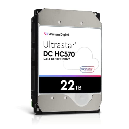 WD Ultrastar DC HC570 - Festplatte - 22 TB - intern - 3.5" (8.9 cm) - SATA 6Gb/s - 7200 RPM - Puffer: 512 MB - für Intel Next Unit of Computing 13 Extreme Kit - NUC13RNGi7 von Western Digital
