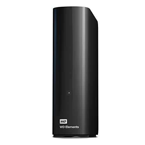 WD Elements Desktop-Speicher 4 TB (Desktop-Speicher USB 3.0-kompatibel, Zusatzspeicher für Fotos, Musik, Videos und alle anderen Dateien, stoßfest) Schwarz von WD