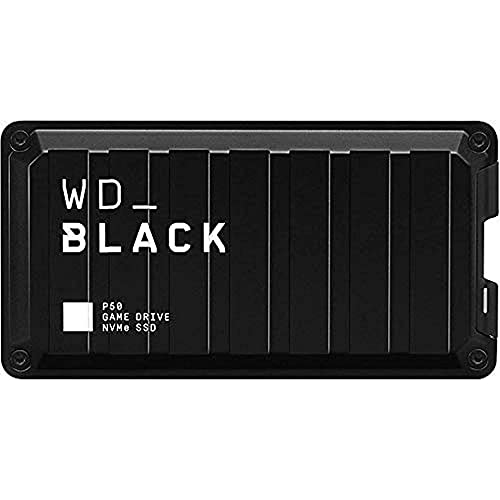 WD_BLACK P50 Game Drive SSD 1 TB externe SSD (SuperSpeed USB 3.2 Gen 2x2, stoßfest, Lesegeschwindigkeiten bis 2000 MB/s ) Schwarz - auch kompatibel mit PC, Xbox und PS5 von Western Digital