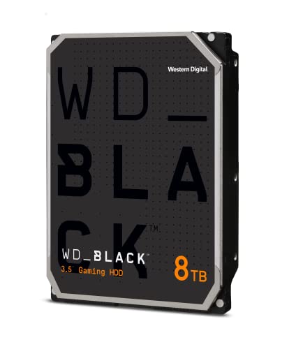 WD_Black 8TB Hochleistungsspeicher 3.5" HDD Gaming Festplatte, 7.200 U/min, SATA 6 GB/s, 256MB Cache, Schwarz WD_Black 8TB Hochleistungsspeicher 3.5" HDD Gaming Festplatte, 7.200 U/min, SATA 6 GB/s, 256MB Cache, Schwarz von Western Digital