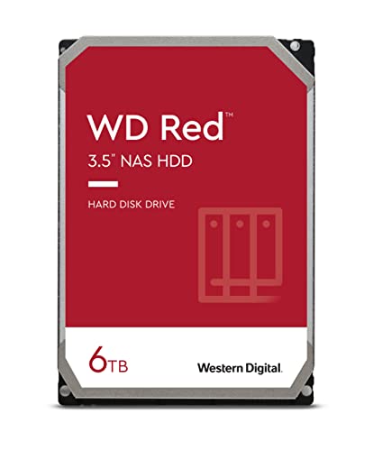 Western Digital Red 6TB SATA 6Gb/s 256MB Cache Internal 8,9cm 3,5Zoll 24x7 IntelliPower optimized for SOHO NAS systems 1-8 Bay HDD Bulk, NASware 3.0 von Western Digital