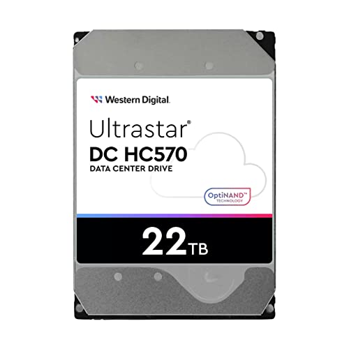 WD Ultrastar DC HC570 - Festplatte - 22 TB - intern - 3.5" (8.9 cm) - SAS 12Gb/s - 7200 RPM - Puffer: 512 MB von Western Digital