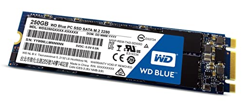 Western Digital WD Blue 250GB SATA3 **New Retail**, WDS250G1B0B (**New Retail** M.2) von Western Digital