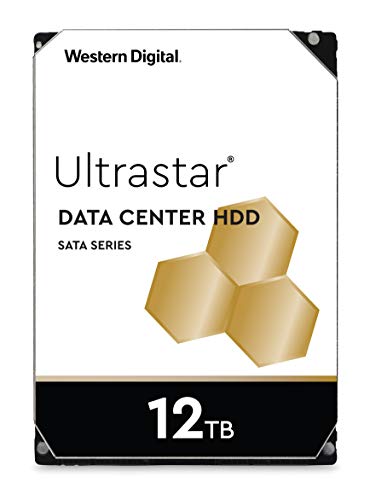 Western Digital WD Ultrastar 12TB DC HC520 SATA HDD, 3,5 Zoll interne Festplatte für Server 256 MB Cache, Enterprise Klasse von Western Digital