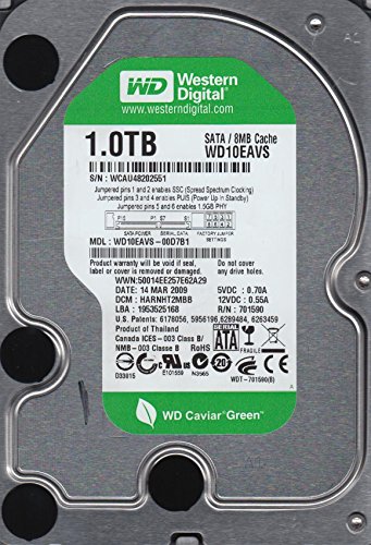 Western Digital WD10EAVS-00D7B1, DCM HARNHT2MBB, 1TB SATA 3.5 Festplatte von Western Digital