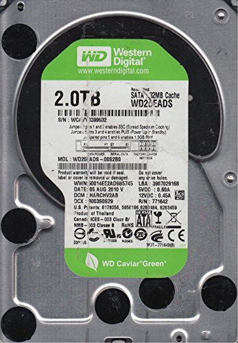 Western Digital WD20EADS-00S2B0, DCM HARCHV2AB, 2TB SATA 3.5 Festplatte von Western Digital