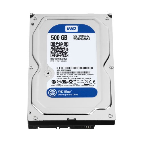 Western Digital WD5000AAKX Blue 500GB interne Festplatte (8,9 cm (3,5 Zoll), 7200rpm, SATA 6 Gb/s, 16MB Cache) von WD