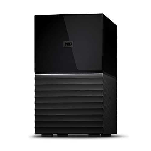 WD My Book Duo Desktop-Festplatte, 16 TB, USB 3.0 mit Passwortschutz und automatischer Sicherungssoftware, schwarz von WD
