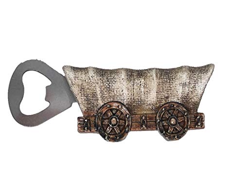 Westernlifestyle Flaschenöffner Planwagen Wilder Westen Line Dance, Polyresin, Metall, 11,4 x 5 x 1,8 cm, Bar-Accessoire von Westernlifestyle