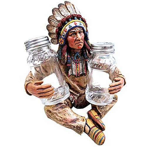 Salz Und Pfefferset Indianer Chief Western Country Salzstreuer Pfefferstreuer von Westernlifestyle