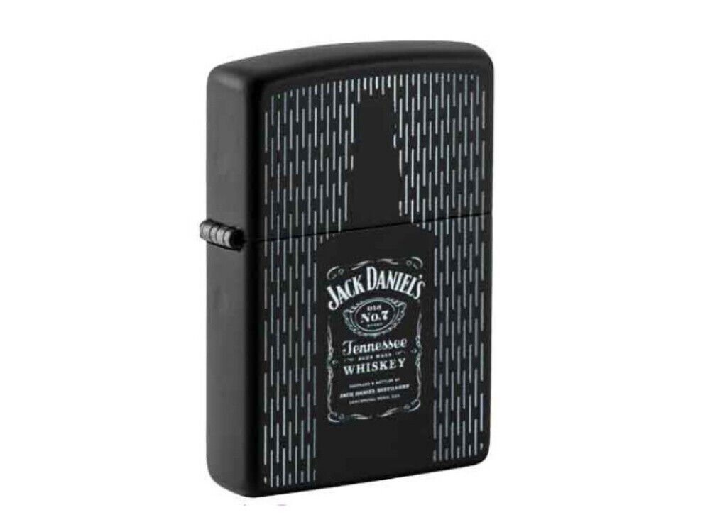 Westernlifestyle Feuerzeug Zippo Feuerzeug - Jack Daniel's Black Matte von Westernlifestyle