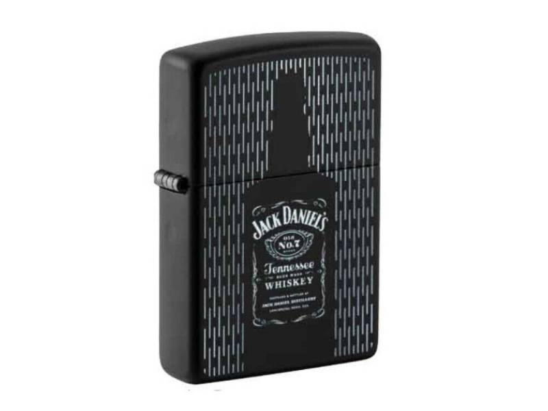 Westernlifestyle Feuerzeug Zippo Feuerzeug - Jack Daniel's Black Matte von Westernlifestyle