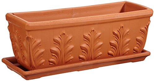 Westerwälder Blumentopf-Fabrik Spang BB Set Pflanzkasten, 52 x 19 x 18 cm, tonrot von Westerwälder Blumentopf-Fabrik Spang