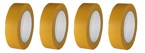 4 Rollen Maler Goldband Finelinetape Malerkrepp Abdeckband Washi Lack (4 Rollen 30mm x 50m) von Westerwald-Shop