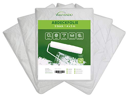 varivendo HDPE-Abdeckplane Abdeckfolie 4 x 5m (5 Stück = 100 qm) von Westerwald-Shop