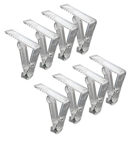 Westerwald-Shop Tischtuchklammer transparent (8, Transparent) von Westerwald-Shop