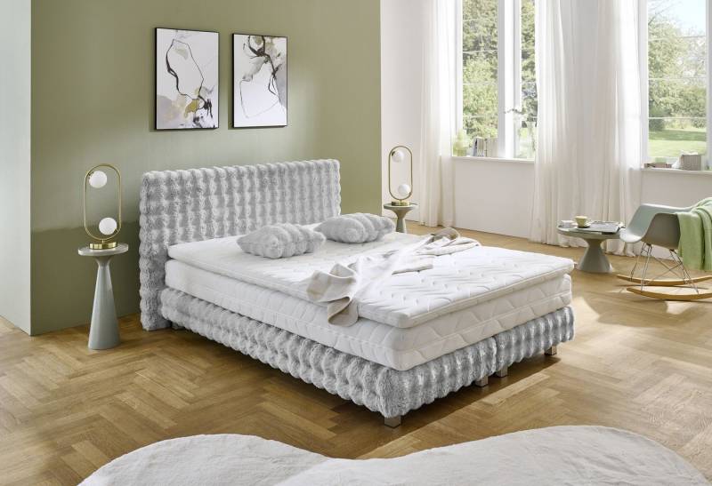 Westfalia Schlafkomfort Boxbett Sendai, Fellimitat HIGHLIGHT, wahlweise Matratzen in H2,H3,H4 von Westfalia Schlafkomfort