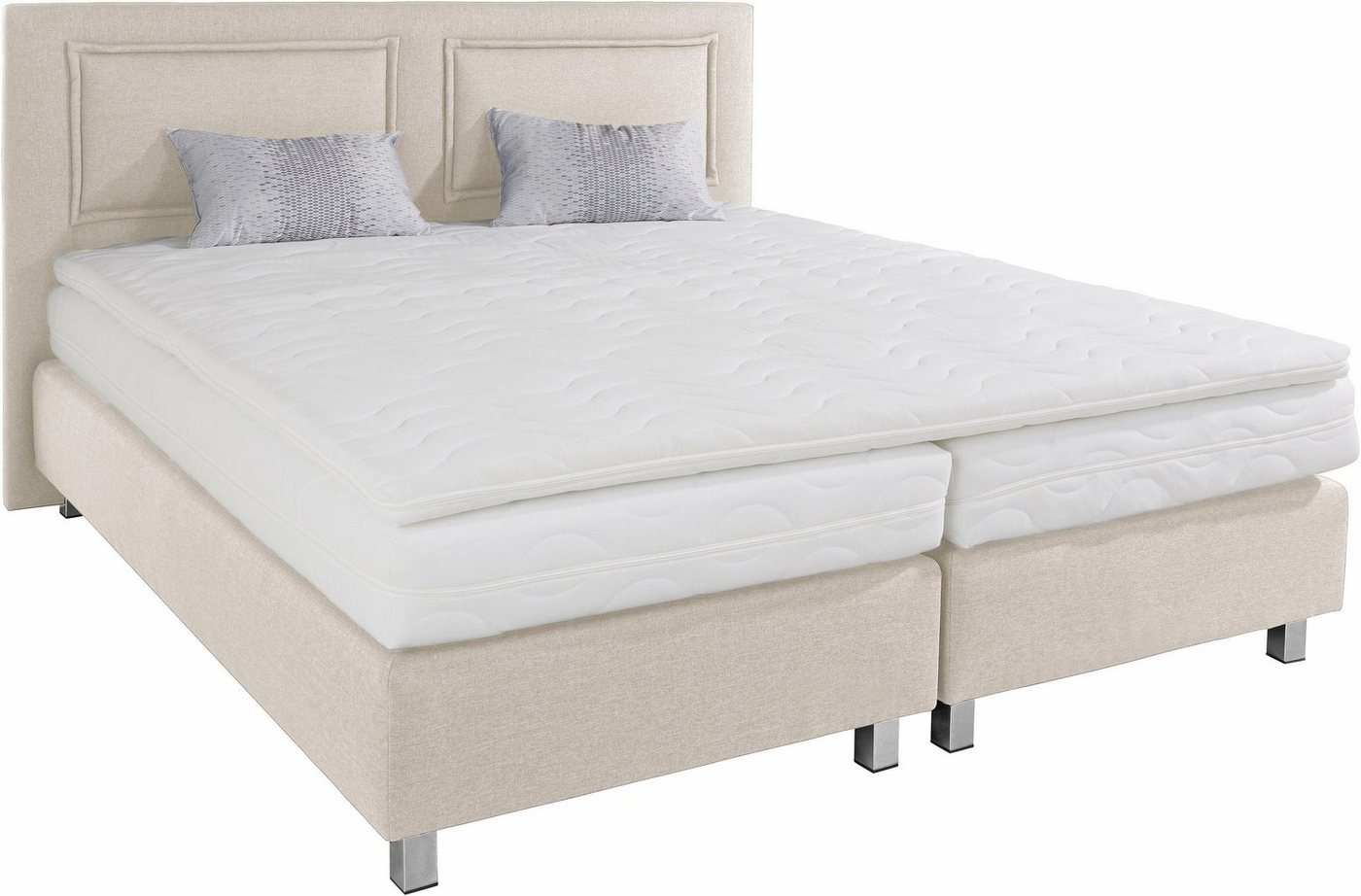 Westfalia Schlafkomfort Boxspringbett, inkl. Kaltschaum-Topper und Zierkissen Westfalia Schlafkomfort Boxspringbett, inkl. Kaltschaum-Topper und Zierkissen von Westfalia Schlafkomfort