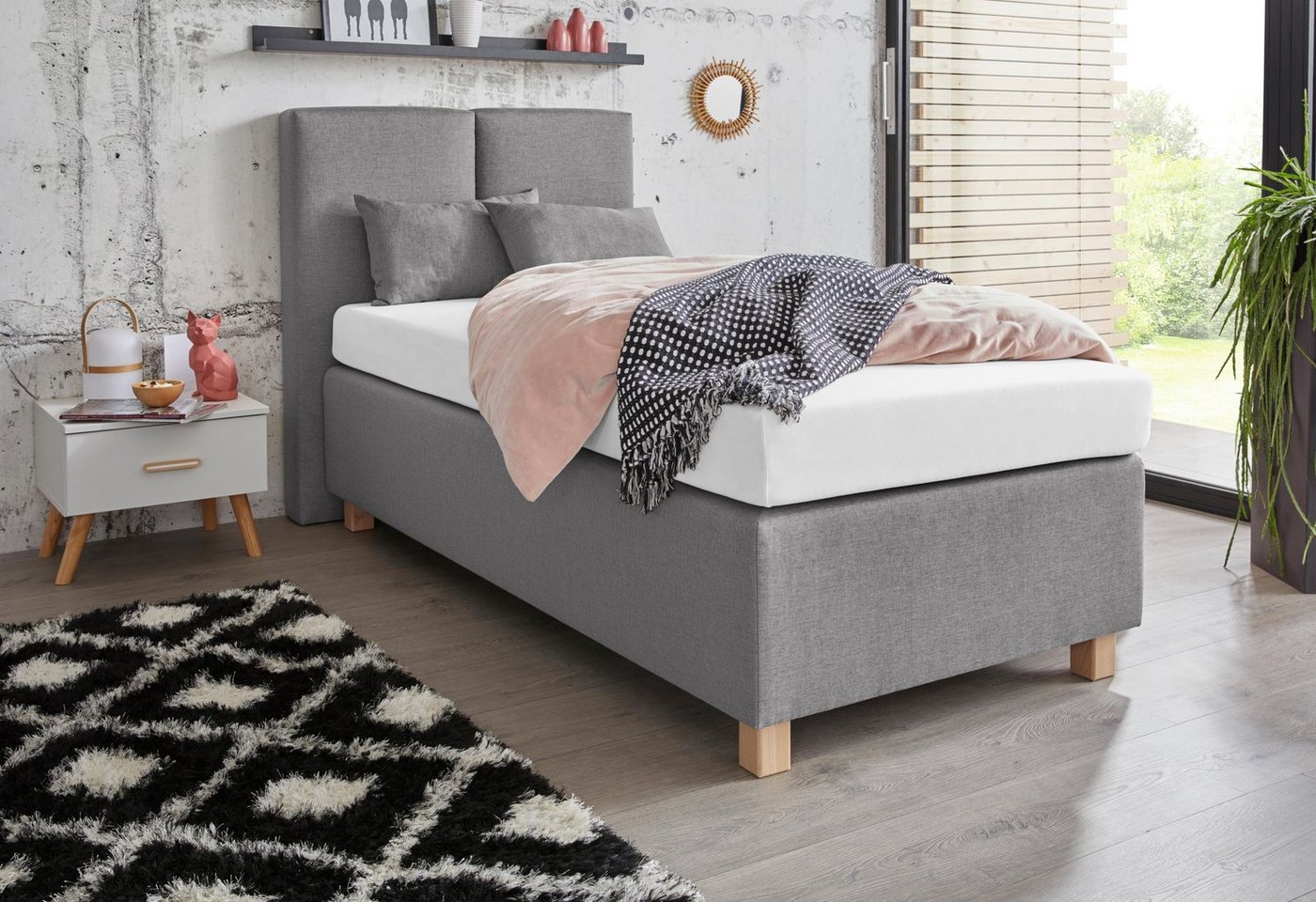 Westfalia Schlafkomfort Boxspringbett, mit Zierkissen von Westfalia Schlafkomfort