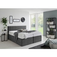 Westfalia Schlafkomfort Boxspringbett "Dublin, wahlweise mit Topper in verschiedenen Härtegraden erhältlich" mit schöner Kopfteilversteppung von Westfalia Schlafkomfort