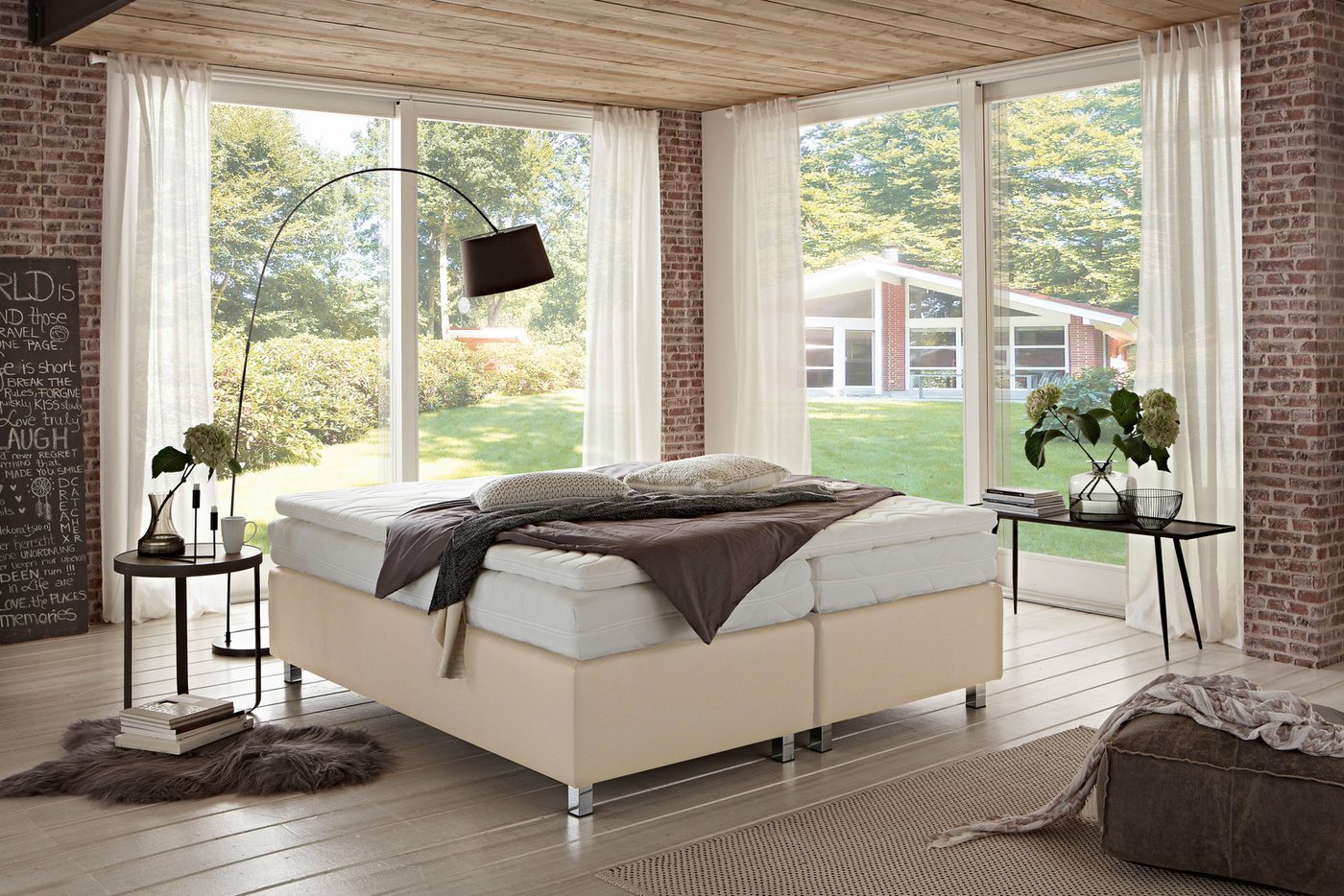 Westfalia Schlafkomfort Boxspringbett London in den Breiten 160x200, 180x200cm & 200x200cm von Westfalia Schlafkomfort