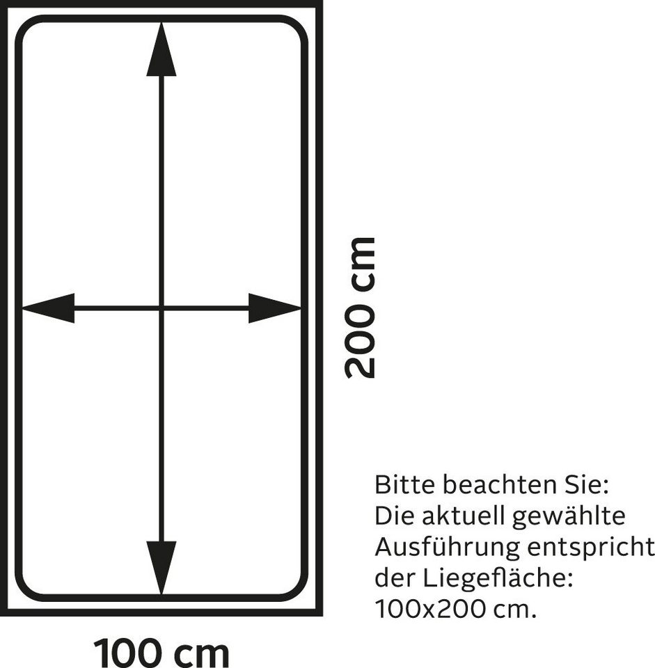 Westfalia Schlafkomfort Polsterbett, mit Bettkasten von Westfalia Schlafkomfort