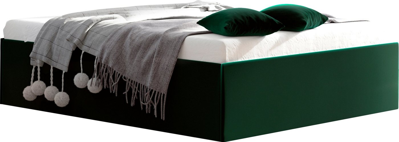 Westfalia Schlafkomfort Polsterbett Amrum, in Samtvelours ohne Kopfteil, mit und ohne Bettkasten erhältlich von Westfalia Schlafkomfort
