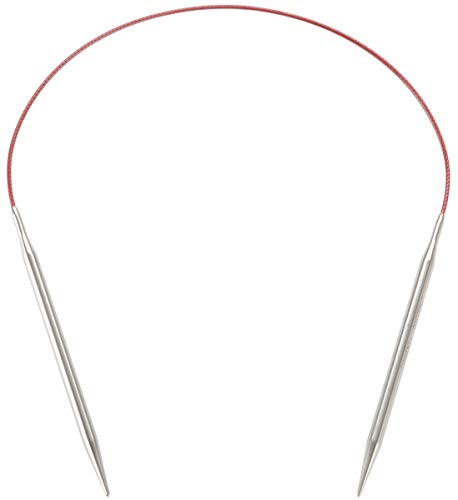 Westing Bridge, LLC CG7016-1.5 Circular Knitting Needle, Silver, Red, 2.5 mm von chiaogoo