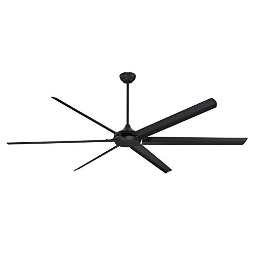 254 cm Deckenventilator Widespan von Westinghouse Lighting; Ausführung in Mattschwarz; mit Fernbedienung und DC-Motor von Westinghouse