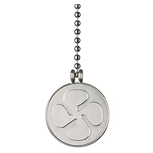 Westinghouse 77036 Zugkette mit Ventilator-Medaillon, gebürstet, Nickel, 30,5 cm, Universalgröße, Silver von Westinghouse